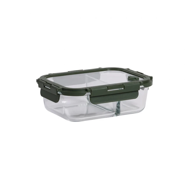 ESTIA ΦΑΓΗΤΟΔΟΧΕΙΟ CLICK&amp;SEAL 2 ΘΕΣΕΩΝ ΜΕ ΑΕΡΑΓΩΓΟ 1030ml OLIVE