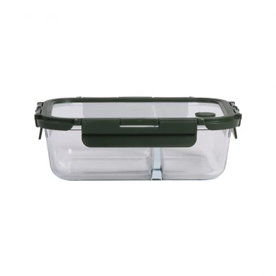 ESTIA ΦΑΓΗΤΟΔΟΧΕΙΟ CLICK&amp;SEAL 2 ΘΕΣΕΩΝ ΜΕ ΑΕΡΑΓΩΓΟ 1460ml OLIVE