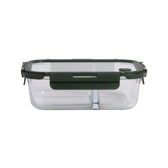ESTIA ΦΑΓΗΤΟΔΟΧΕΙΟ CLICK&amp;SEAL 2 ΘΕΣΕΩΝ ΜΕ ΑΕΡΑΓΩΓΟ 1460ml OLIVE