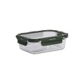LUNCH BOX CLICK&amp;SEAL 1060ml 19.8x14.8x5.9cm OLIVE