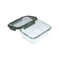 LUNCH BOX CLICK&amp;SEAL 1060ml 19.8x14.8x5.9cm OLIVE