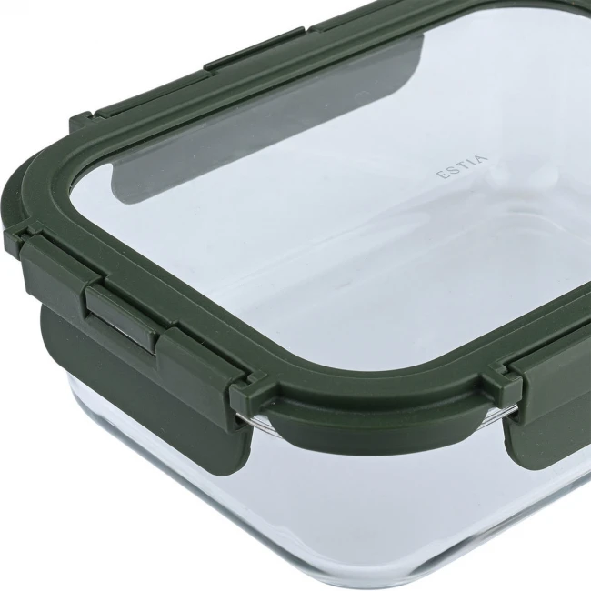ESTIA ΦΑΓΗΤΟΔΟΧΕΙΟ CLICK&amp;SEAL 1510ml 22.1x16.5x6.6cm OLIVE