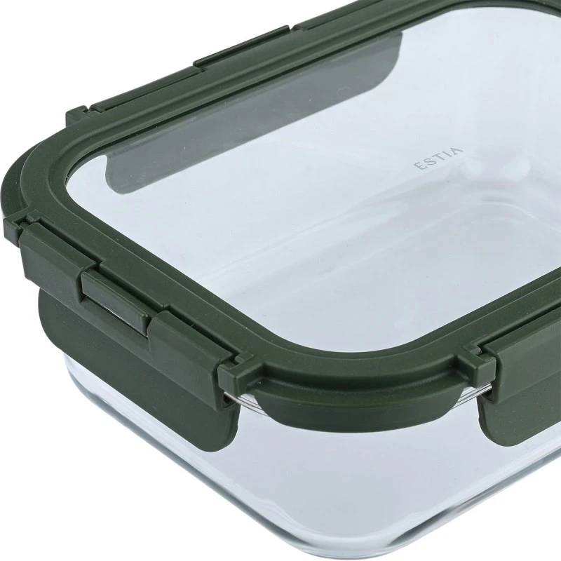 ESTIA ΦΑΓΗΤΟΔΟΧΕΙΟ CLICK&amp;SEAL 1510ml 22.1x16.5x6.6cm OLIVE
