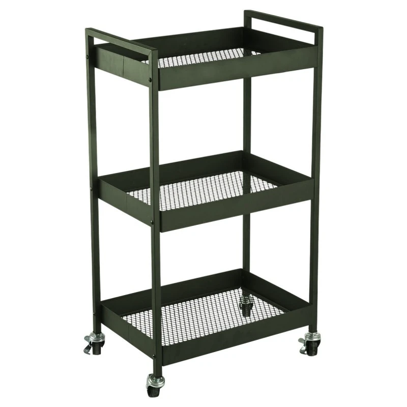 ORGANIZATION TROLLEY MODUS METALLIC 3-TIER OLIVE