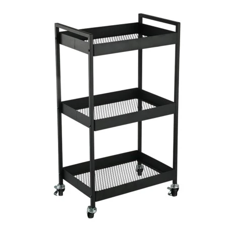 ORGANIZATION TROLLEY MODUS METALLIC 3-TIER BLACK