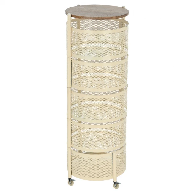 ORGANIZATION TROLLEY ALLURE METALLIC WITH 5 DRAWERS IVORY