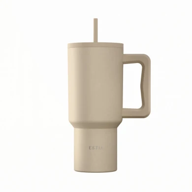 ESTIA ΘΕΡΜΟΣ STRAW TUMBLER XL SAVE THE AEGEAN 900ml DUNE