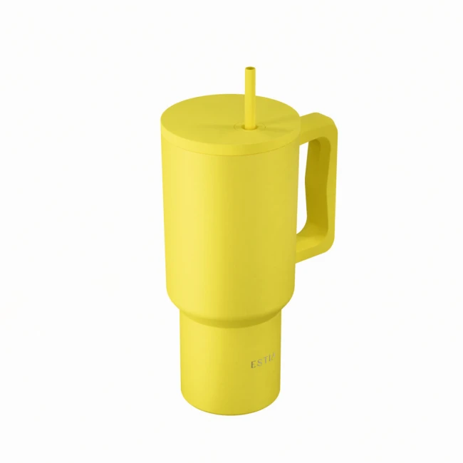 ESTIA ΘΕΡΜΟΣ STRAW TUMBLER XL SAVE THE AEGEAN 900ml SUNBEAM