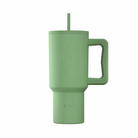 INSULATED STRAW TUMBLER XL SAVE THE AEGEAN 900ml PINE