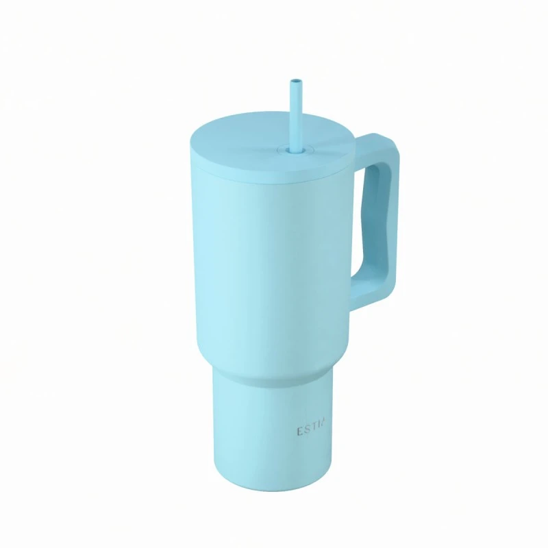 INSULATED STRAW TUMBLER XL SAVE THE AEGEAN 900ml ARCTIC
