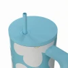 INSULATED STRAW TUMBLER XL SAVE THE AEGEAN 900ml BLUE DAISY