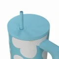 ESTIA ΘΕΡΜΟΣ STRAW TUMBLER XL SAVE THE AEGEAN 900ml BLUE DAISY