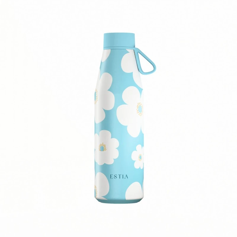 INSULATED FLOW SAVE THE AEGEAN 500ml BLUE DAISY