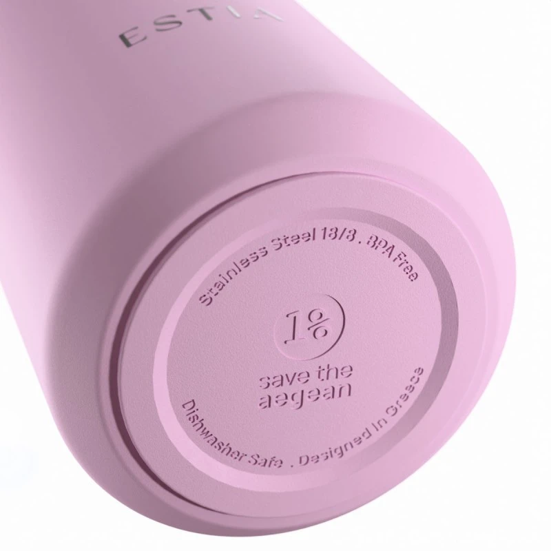 INSULATED LENS SAVE THE AEGEAN 500ml LAVENDER