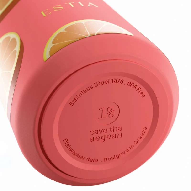 INSULATED LENS SAVE THE AEGEAN 360ml ORANGE POP