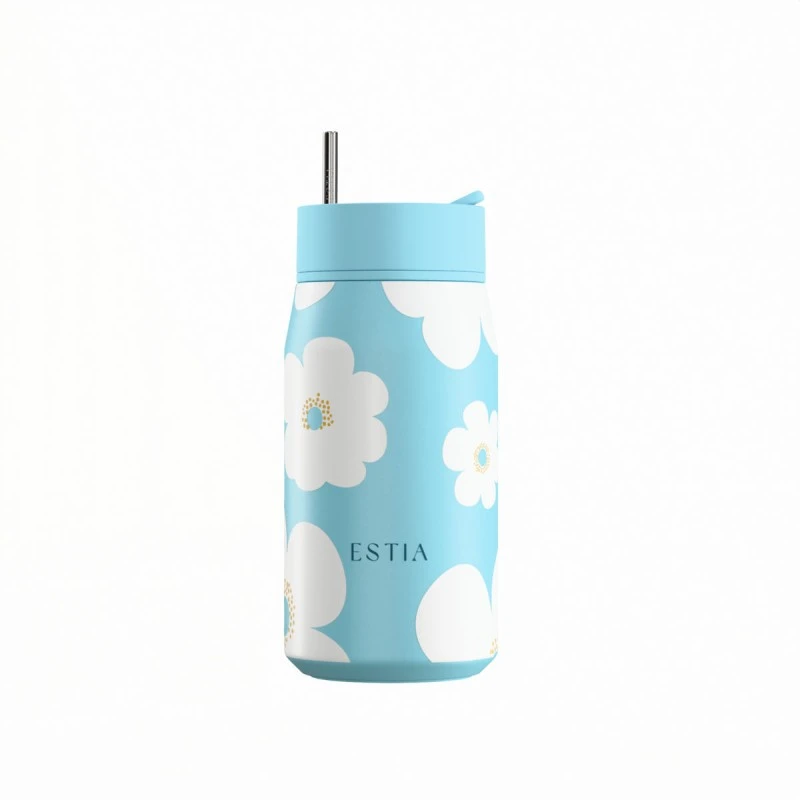 INSULATED LENS SAVE THE AEGEAN 360ml BLUE DAISY