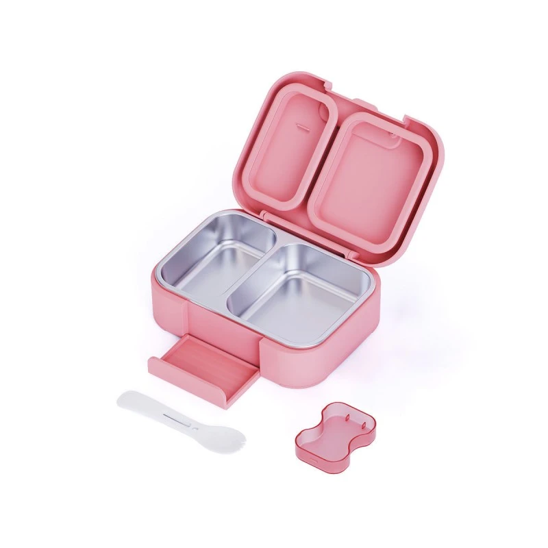 KIDS LUNCH BOX SAVE THE AEGEAN 750ml WITH DOUBLE REMOVABLE STAINLESS STEEL COMPARTMENT RAINBOW DREAMS