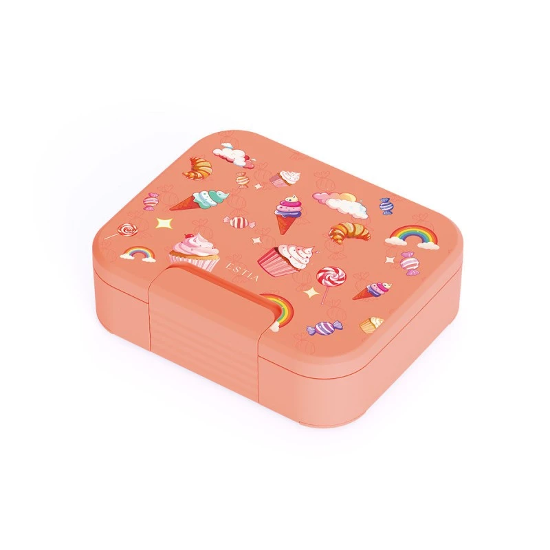 KIDS LUNCH BOX SAVE THE AEGEAN 1040ml WITH TRIPLE REMOVABLE COMPARTMENT CANDY SKY