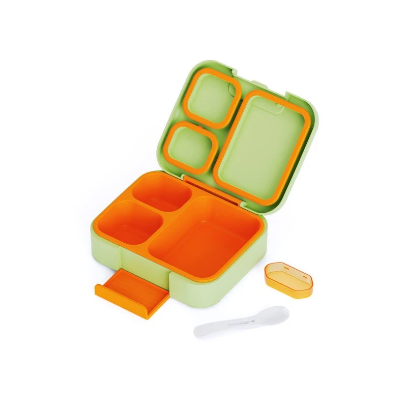 KIDS LUNCH BOX SAVE THE AEGEAN 1040ml WITH TRIPLE REMOVABLE COMPARTMENT DINO EXPLORER