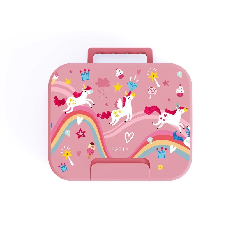 KIDS LUNCH BOX SAVE THE AEGEAN 1040ml WITH TRIPLE REMOVABLE COMPARTMENT RAINBOW DREAMS