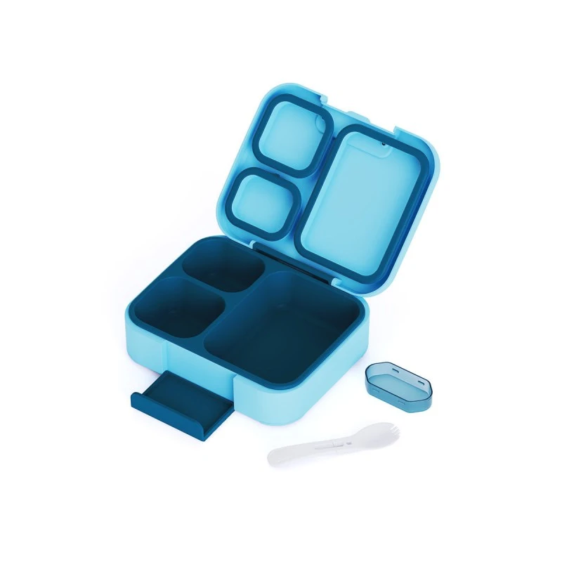 KIDS LUNCH BOX SAVE THE AEGEAN 1040ml WITH TRIPLE REMOVABLE COMPARTMENT OCEAN PLAY