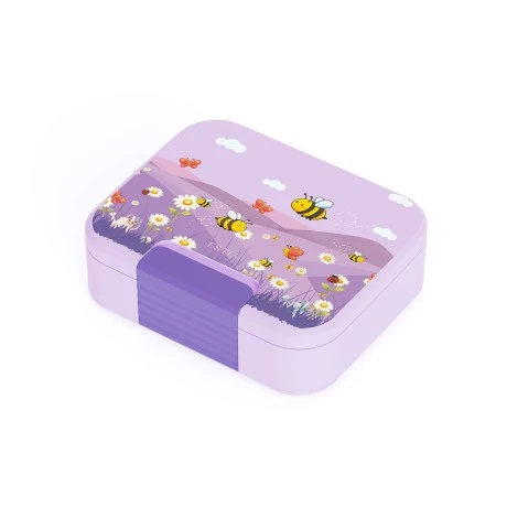 KIDS LUNCH BOX SAVE THE AEGEAN 750ml WITH STAINLESS STEEL REMOVABLE COMPARTMENTS GARDEN FRIENDS