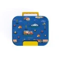 KIDS LUNCH BOX SAVE THE AEGEAN 750ml WITH 3 STAINLESS STEEL REMOVABLE COMPARTMENTS CITY HEROES