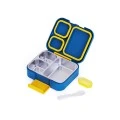 KIDS LUNCH BOX SAVE THE AEGEAN 750ml WITH 3 STAINLESS STEEL REMOVABLE COMPARTMENTS CITY HEROES