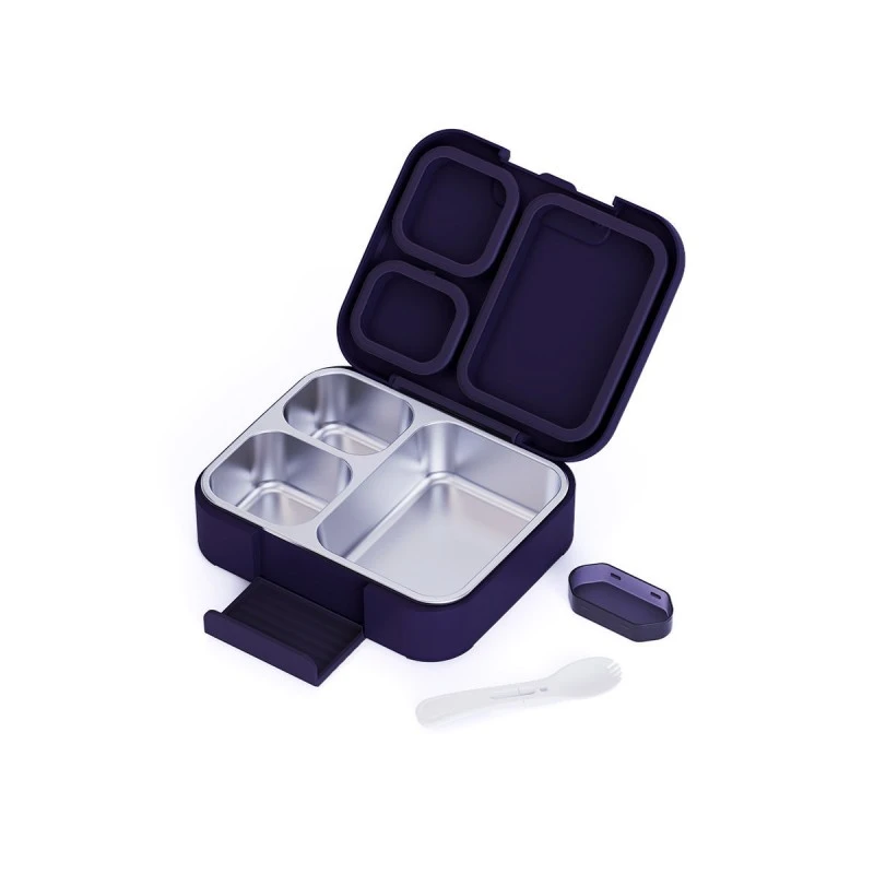 KIDS LUNCH BOX SAVE THE AEGEAN 750ml WITH 3 STAINLESS STEEL REMOVABLE COMPARTMENTS SOLAR JUMP
