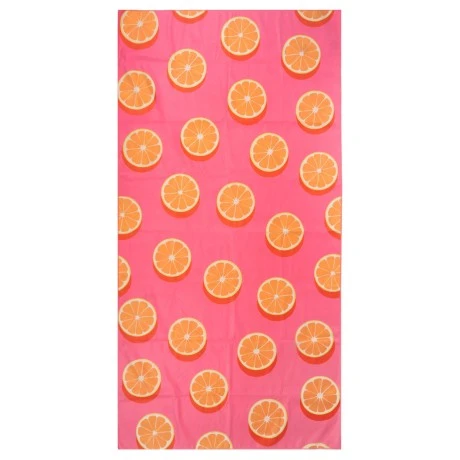 ESTIA ΠΕΤΣΕΤΑ ΘΑΛΑΣΣΗΣ MICROFIBER ΜΕ ΤΣΑΝΤΑΚΙ ORANGE POP