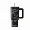 ESTIA ΘΕΡΜΟΣ STRAW TUMBLER XL SAVE THE AEGEAN 900ml DARK CAMO