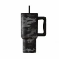 INSULATED STRAW TUMBLER XL SAVE THE AEGEAN 900ml DARK CAMO
