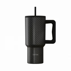 ESTIA ΘΕΡΜΟΣ STRAW TUMBLER XL SAVE THE AEGEAN 900ml CARBON FIBRE ESTIA ΘΕΡΜΟΣ STRAW TUMBLER XL SAVE THE AEGEAN 900ml CARBON FIBRE