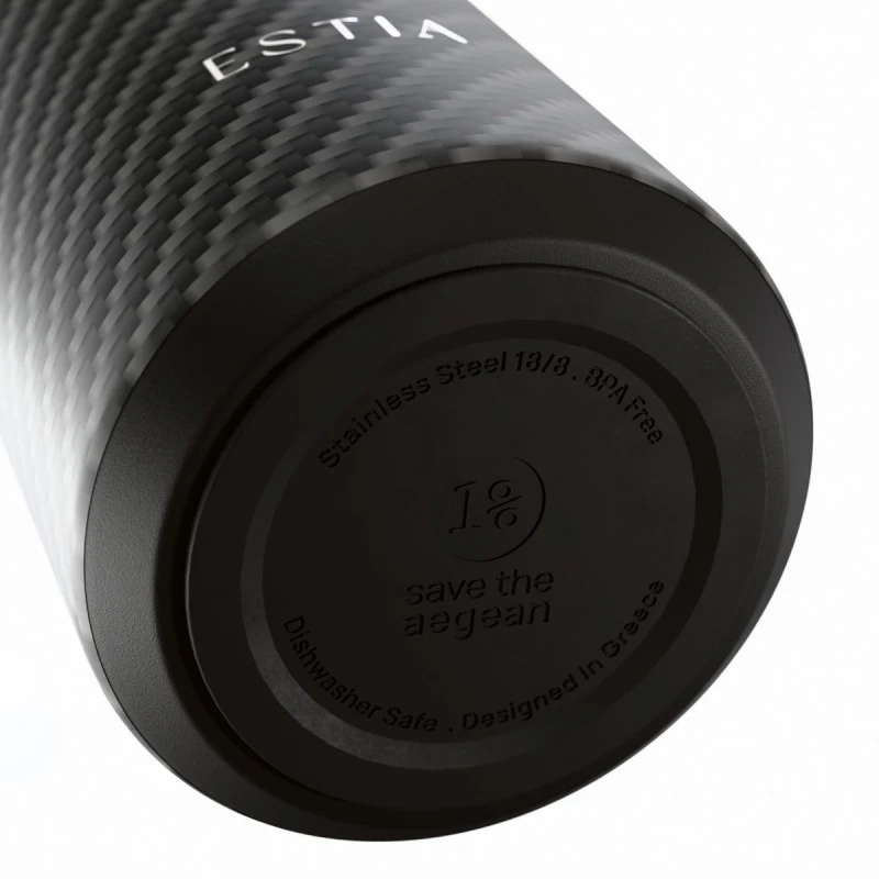 INSULATED FLOW SAVE THE AEGEAN 500ml CARBON FIBRE