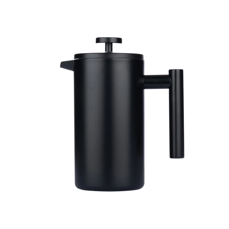 FRENCH PRESSO WITH HANDLE STAINLESS STEEL 700ml BLACK