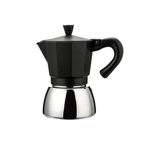 ALUMINIUM MOKA POT GRANO 150ml BLACK