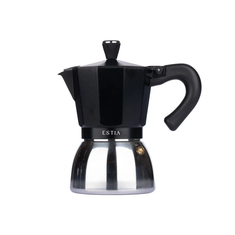 ALUMINIUM MOKA POT GRANO 300ml BLACK