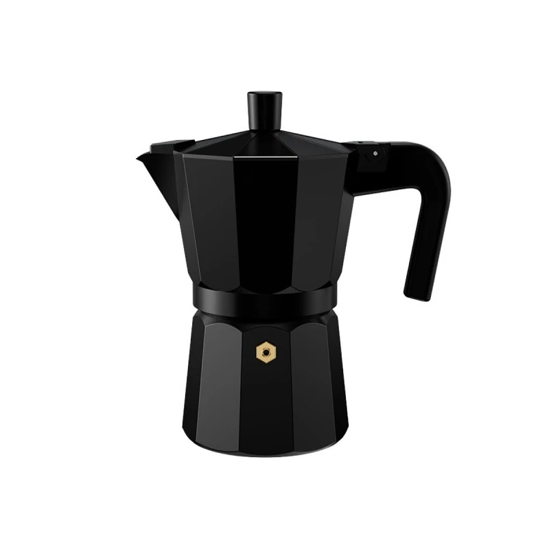 ALUMINIUM MOKA POT TRIESTE 150ml BLACK