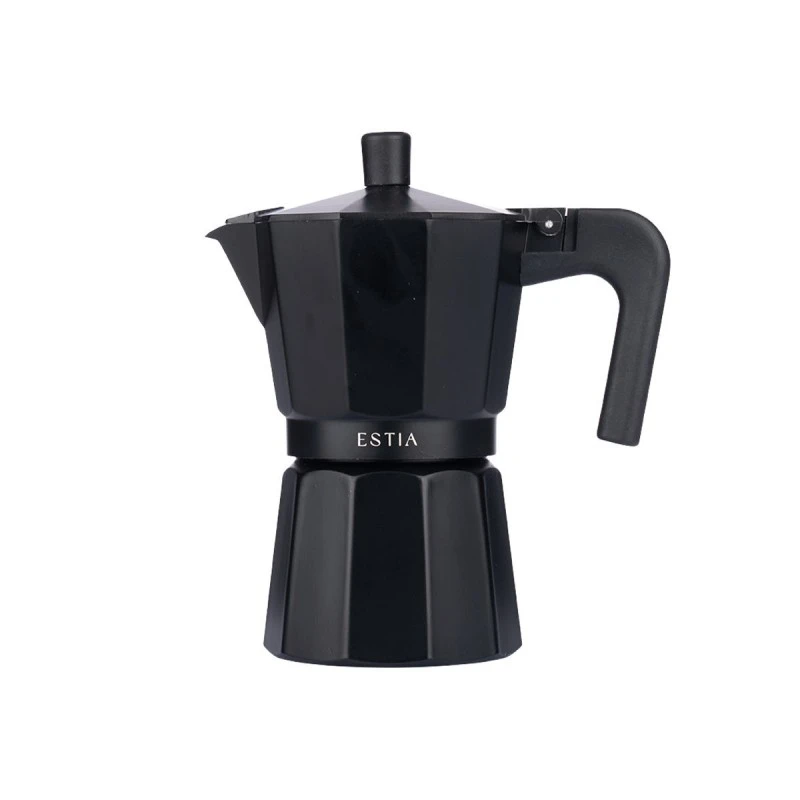 ALUMINIUM MOKA POT TRIESTE 300ml BLACK