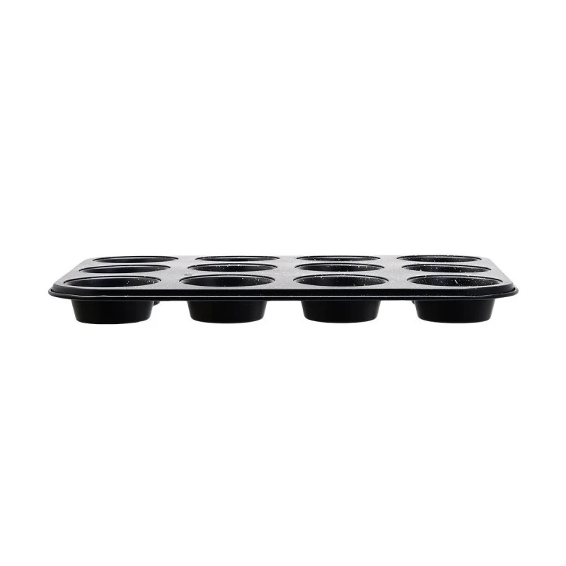 MUFFIN PAN STONE CARBON STEEL 36x27x3cm 12 CUPS