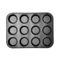 MUFFIN PAN STONE CARBON STEEL 36x27x3cm 12 CUPS