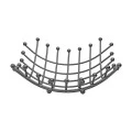 FRUIT BOWL ELEGANT NICKEL BLACK ZINC ALLOY