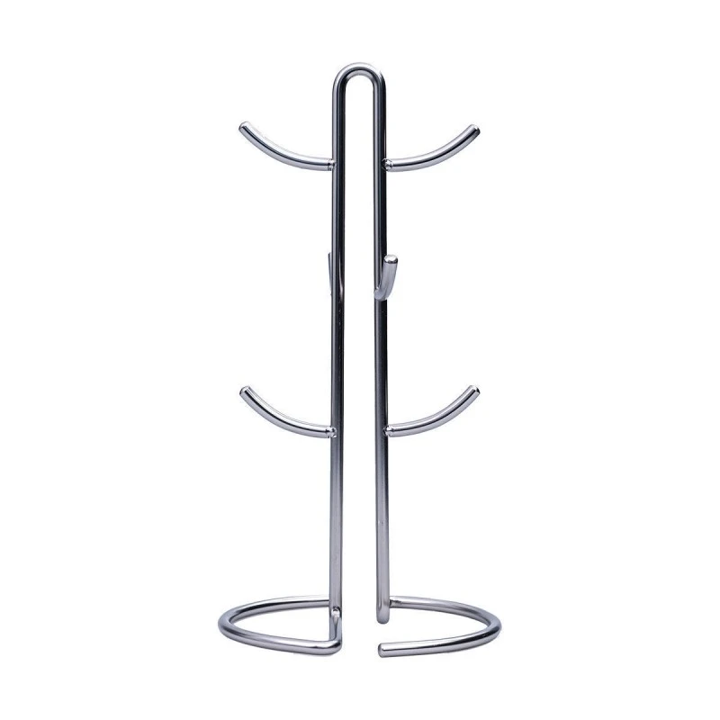 MUG RACK NICKEL ZINC ALLOY 6 HOOKS