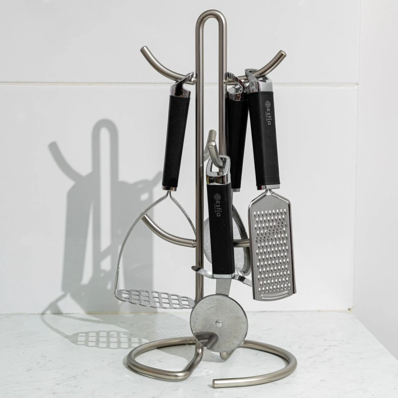 MUG RACK NICKEL ZINC ALLOY 6 HOOKS