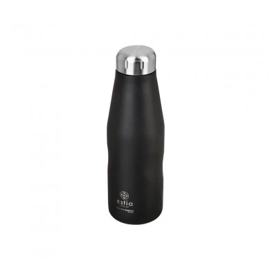 INSULATED BOTTLE TRAVEL FLASK SAVE THE AEGEAN 500ml MIDNIGHT BLACK