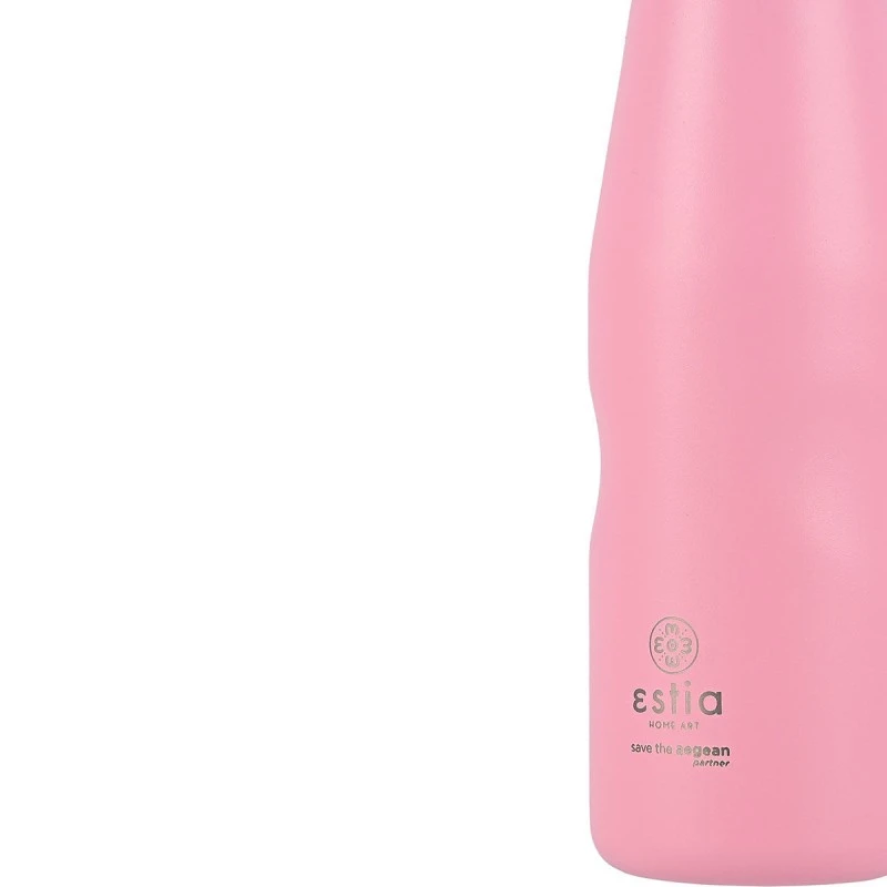 INSULATED BOTTLE TRAVEL FLASK SAVE THE AEGEAN 500ml BLOSSOM ROSE