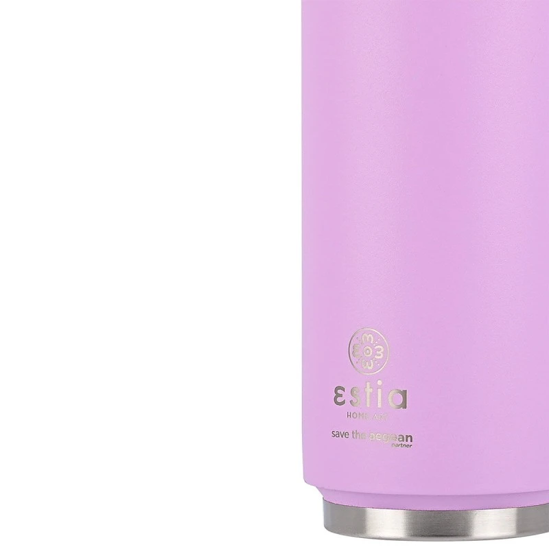 ESTIA ΘΕΡΜΟΣ TRAVEL CUP SAVE THE AEGEAN 500ml LAVENDER PURPLE