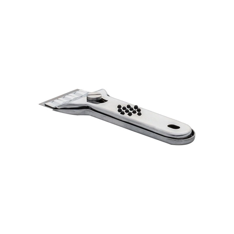 CERAMIC HOB SCRAPER STAINLESS STEEL 13cm WITH 2 SPARES