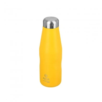 INSULATED BOTTLE TRAVEL FLASK SAVE THE AEGEAN 500ml PINEAPPLE YELLOW