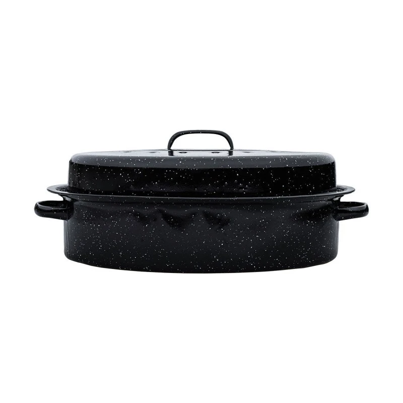 ESTIA ΓΑΣΤΡΑ ENAMEL ΕΜΑΓΙΕ 46.5x32x18cm 7.8lt ΜΕ ΣΧΑΡΑ